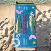 Sardinen Handtuch Strandtuch Reise Leicht Hautfreundlich für Pool Strand Camping Kreuzfahrt Sommer