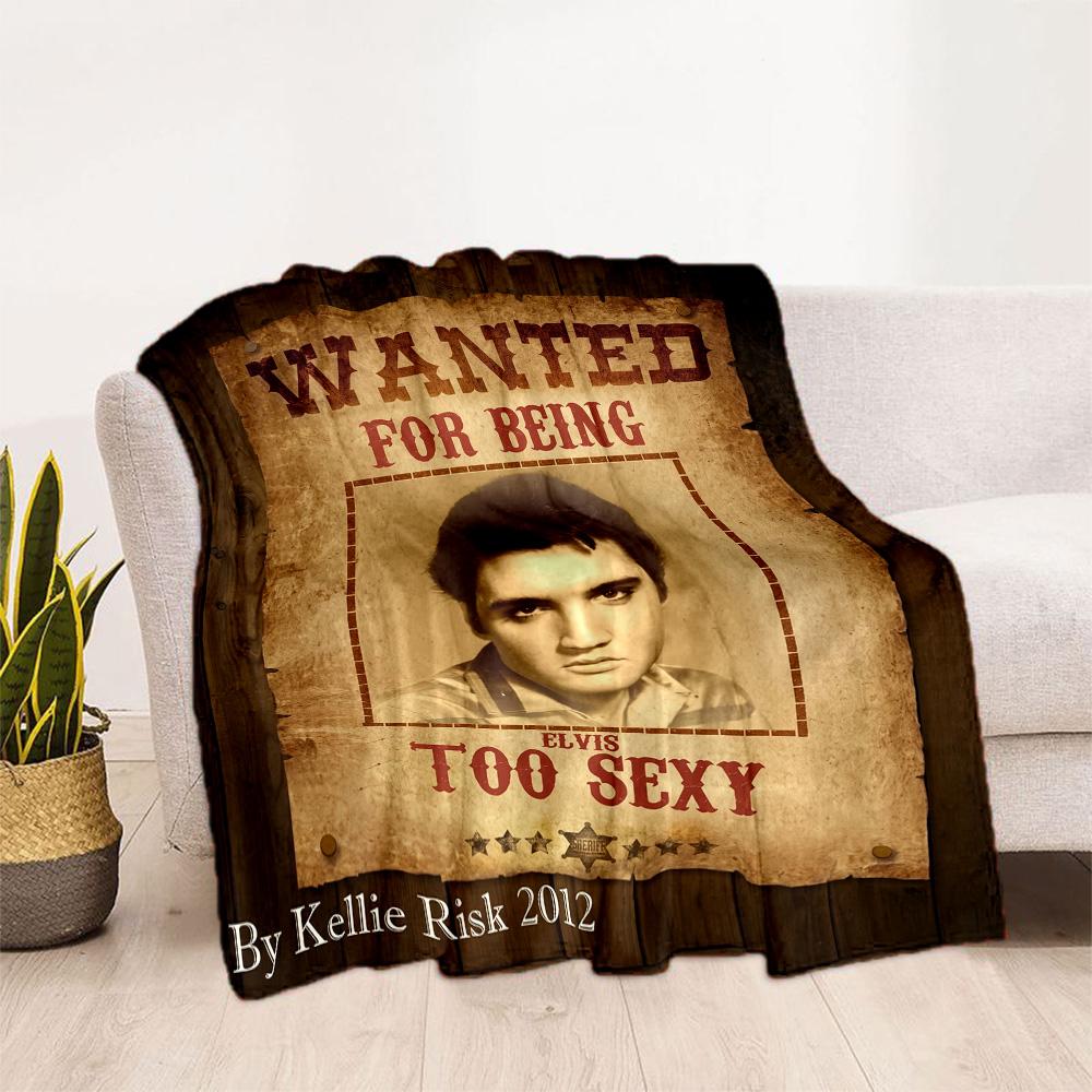 Elvis Presley Las Vegas Blanket Comfortable Perfect for Office Chair Seaside Chair Four Seasons Multipurpose Stylish Decor