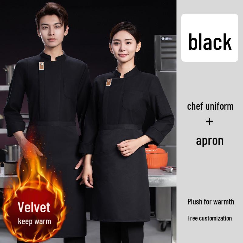 Long Sleeve Breathable Chef Coat for Restaurant and Catering - Unisex Workwear for Autumn/Winter