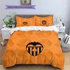 Valencia Club de Fútbol Pattern Bedding Quilt Set  Home Decoration  Gift (1 * duvet cover + 2 * pillowcase  without core)