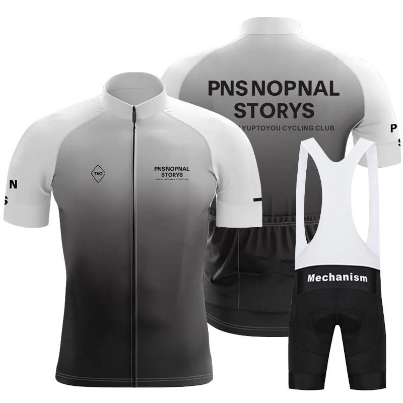 Summer Short Sleeve Cycling Suit Set Men's Road Bike Bicycle Quick Dry Breathable Bib Cycling Pants Top 2026 Summer Breathable Cycling Suit Set