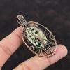 Tree Of Life Dalmatian Jasper Pendant Copper Wire Wrapped Pendant Dalmatian Jasper Jewelry Gemstone Copper Jewelry Handmade Pendant For Gift