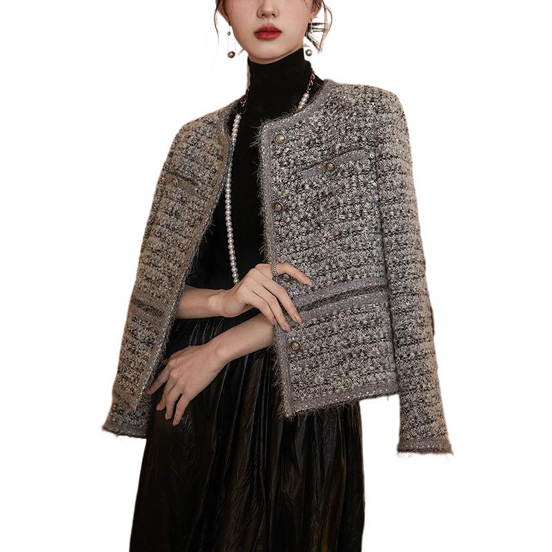 Women's French Bouclé Jacket, Fall/Winter 2025 Arrival, Elegant Woven Style