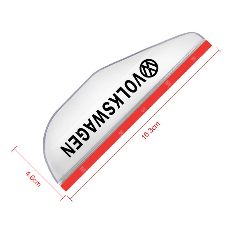 2Pcs Car Rear View Side Mirror Rain Board Sun Visor Eyebrow Guard For Volkswagen Golf-6 7 4 5 POLO Passat B5 B6 B7 T4 T5 Tiguan Jetta Gol