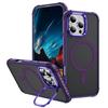 For iPhone 16 Pro Case with Lens Kickstand Matte Back Cover Compatible with MagSafe