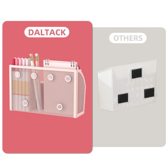 Magnetic Pen Holder 3 Compartments Heavy Duty Metal Fridge Whiteboard School Office Supplies Stationery Storage Organizer Rack