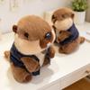 23/28cm Weste Braunes Murmeltier Puppe Plüschtier Stofftier Kawaii Tier Cartoon Plüschtier Begleiter Geschenk