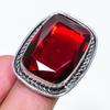 Natural Garnet Gemstone Handmade 925 Sterling Silver Jewelry Ring Size 8 AR-18721