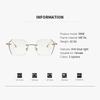 Neutral Fashion Rimless Photochromic Myopia Glasses Fashionable Temperament High-Definition Blocking Blue Light Myopia Glasses
