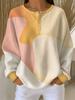 Women's waffle long sleeved T-shirt, made of soft, skin friendly, breathable fabric, comfortable, casual, versatile and stylish