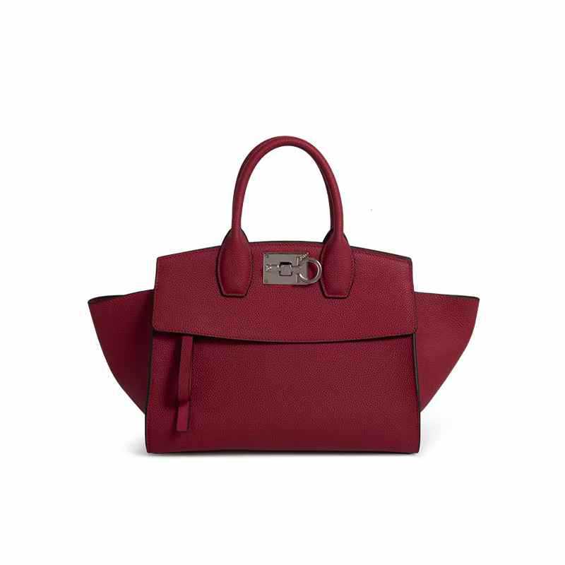 

Cross Border Platinum Bag Genuine Leather Women s Bag High-end Versatile Wing Bag Women s Handbag Fashionable Single Shoulder Crossbody Bag 29x15x17CM червоний