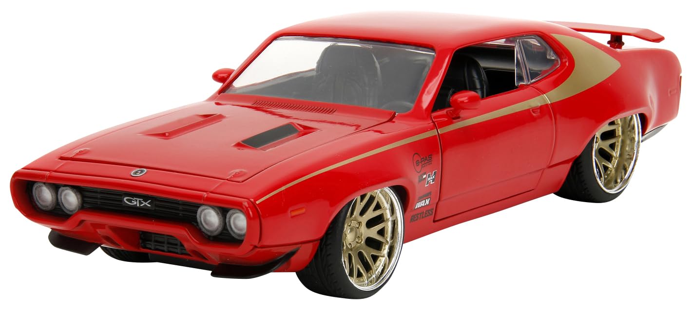 

Kyosho Jada Toys BIGTIME MUSCLE Scale 1972 Plymouth GTX Red Finished Product 1/24