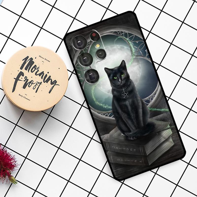 Magic cat The Witches Case For Samsung Galaxy S24 FE S20 FE S21 S22 S23 S24 S25 Ultra S9 S10 S25 Plus Phone Cover