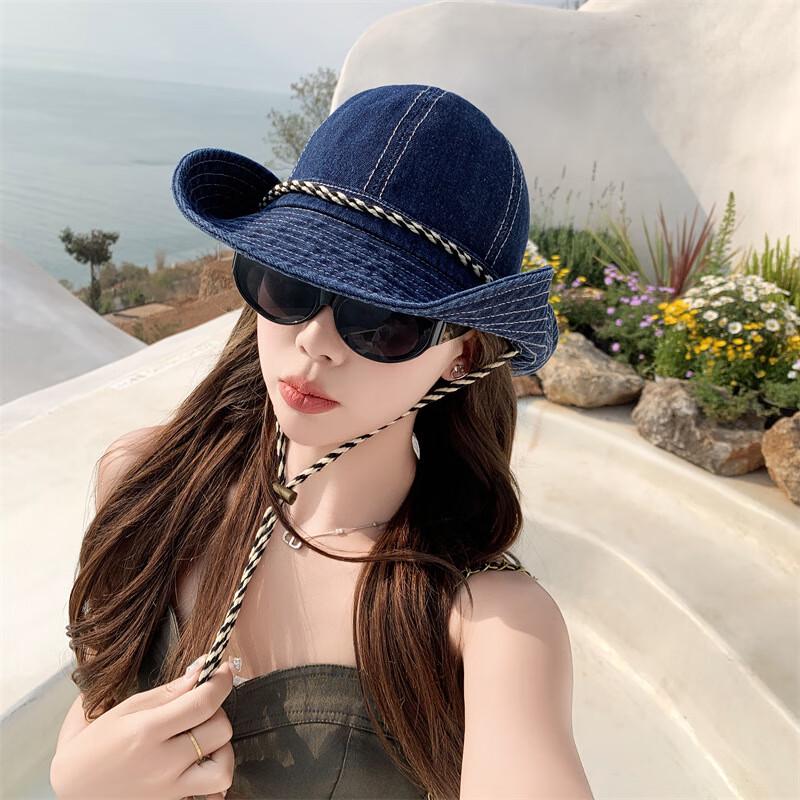 Женская винтажная шляпа-ведро с ремешком с буквами