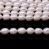 1String, White Natural Freshwater Pearls, Oval Pearl Beads, 8–9 Mm, for DIY Necklace Accessories, Valentine's Day Gifts, 36cm