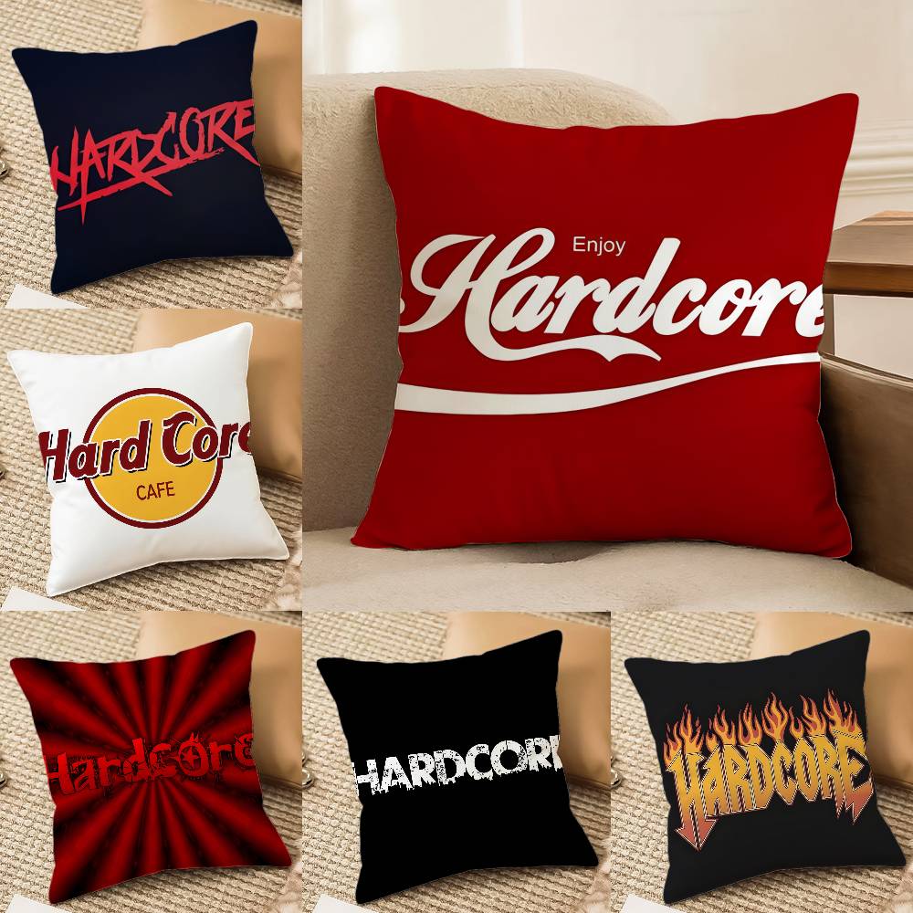 Luxury H-Hardcore-MT Cafe Pillow Case Printed Brushed Fleece Pillow Baby Skin-Touch Eco-Friendly Dye-Sublimat