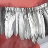 Golden Feather Cloth Edge Goose Feather Hard Large Floating Cloth Strip 2 Meters Clothing Skirt Shawl Wings Handicrafts Decorative Materials