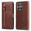 For Motorola Moto G15 4G/G15 Power 4G Case Zipper Wallet Calf Texture PU Leather Phone Cover