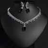 Women's Light Luxury Design Geometric Square Pendant Necklace Earring Set Is Actually A Versatile And Niche Design Set