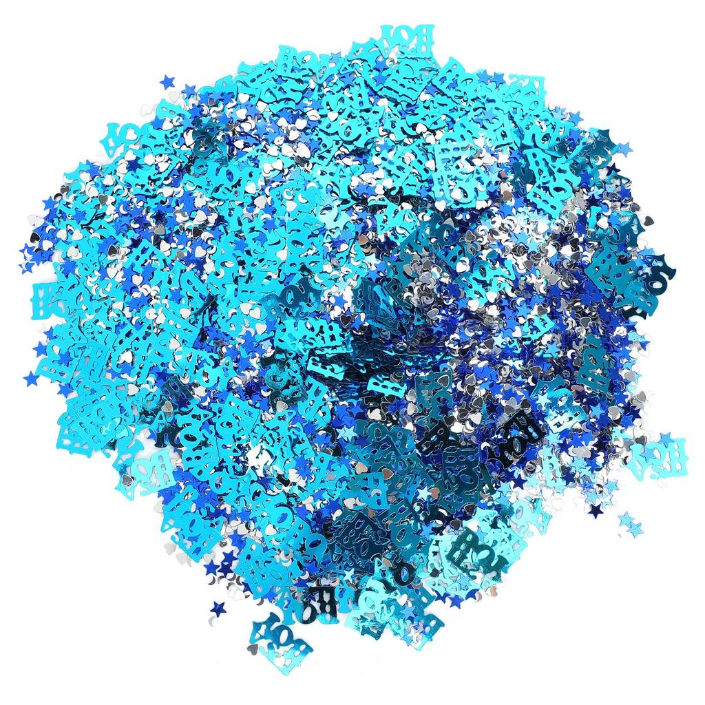 Baptism Confetti Letter Moon FiveStar Sequins Baby Shower Decoration for Party DIY