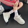 Autumn flat-bottomed color matching versatile casual sports jogging women's shoes