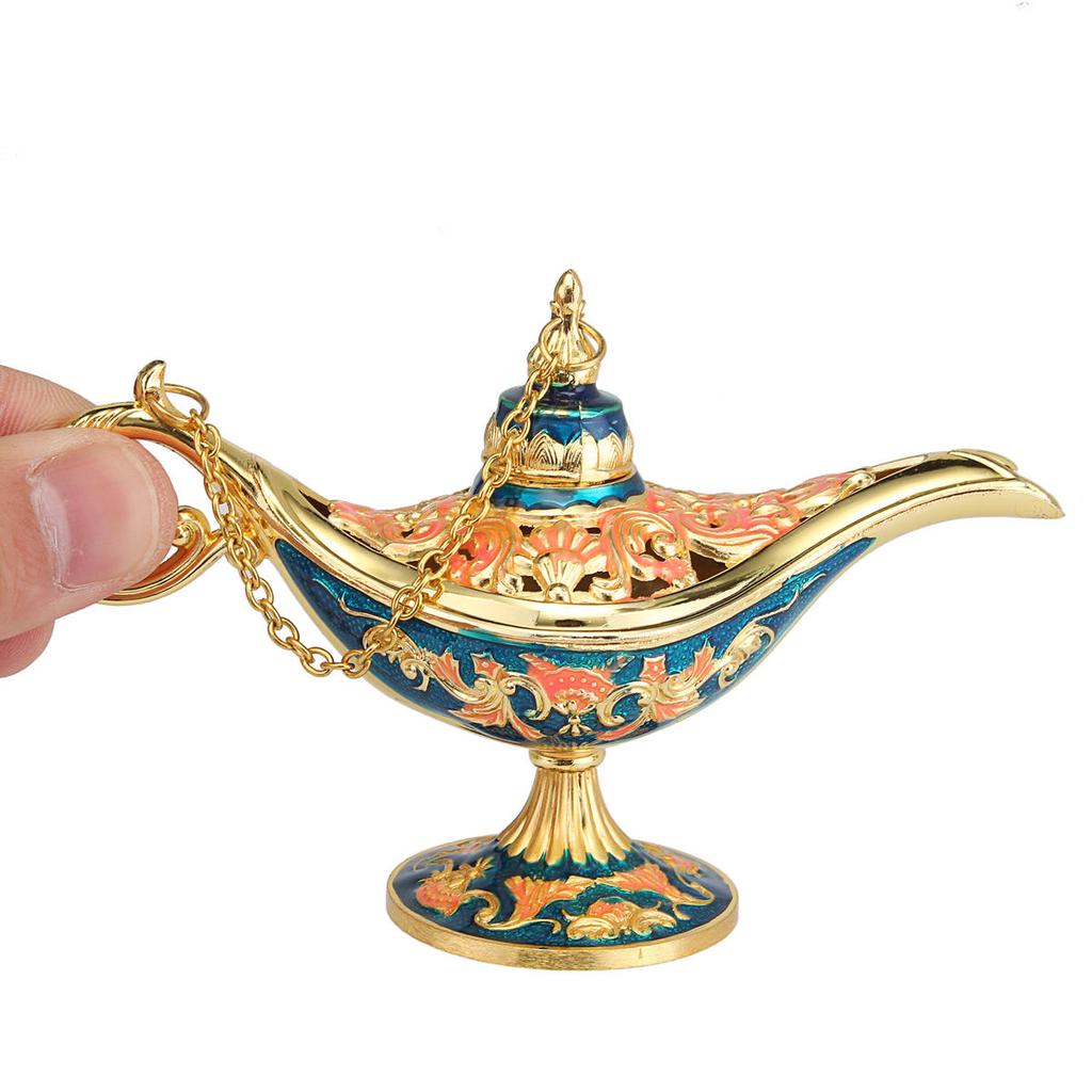 Aladin Lampe Magique Génie Brûleur D'encens Collection Maison Décor Alliage Zinc Aladin Lampe Magique Génie Brûleur D'encens Collection Maison Décor Alliage Zinc