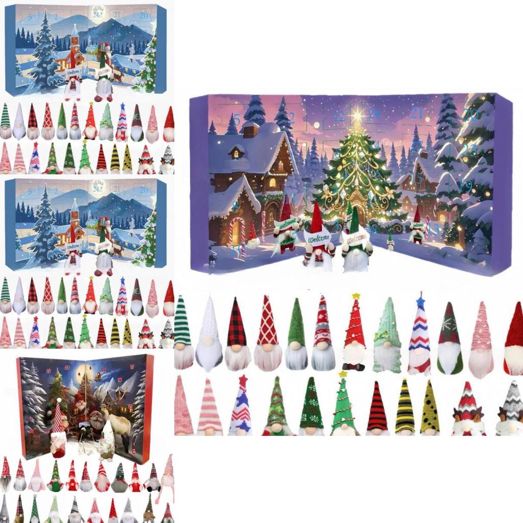 Christmas Gnome Advent Calendar Interactive Toy With Craftsmanship For Holiday Family Activities