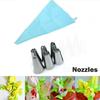 8Pcs/Set Silicone Icing Piping Cream Pastry Bag Nozzle Set DIY Cake Tips Set Cake Nozzle Kitchen
