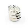 Dollhouse Miniature 1:12 Kitchen Decor Toy Metal Cooking 3-Layers Steamer Pot