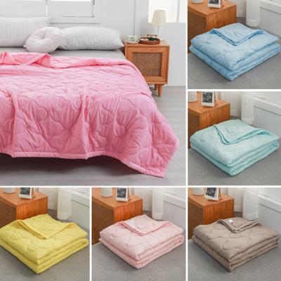 Cool Summer Quilt Lightweight Quilted Duvet Single Double King Size Reversible Breathable Quilted Throw for Beds Travelling Home Use