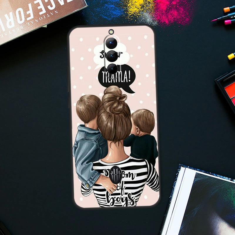 

Красивый чехол для мамы, дочки и сына для ZTE Nubia Red Magic 9 Pro Plus RedMagic 8 8S Pro Plus 6 7 6S 7S Pro 5S 6R 5G Red Magic 9 Pro Plus