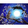 Diamond Embroidery Diamond Embroider The Cat Under the Moon