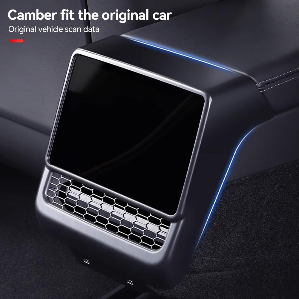 Capac de evacuare a aerului pentru consola centrală spate a mașinii Capac de evacuare a aerului Capac de praf Accesorii interioare pentru Tesla Model 3 Highland 2024