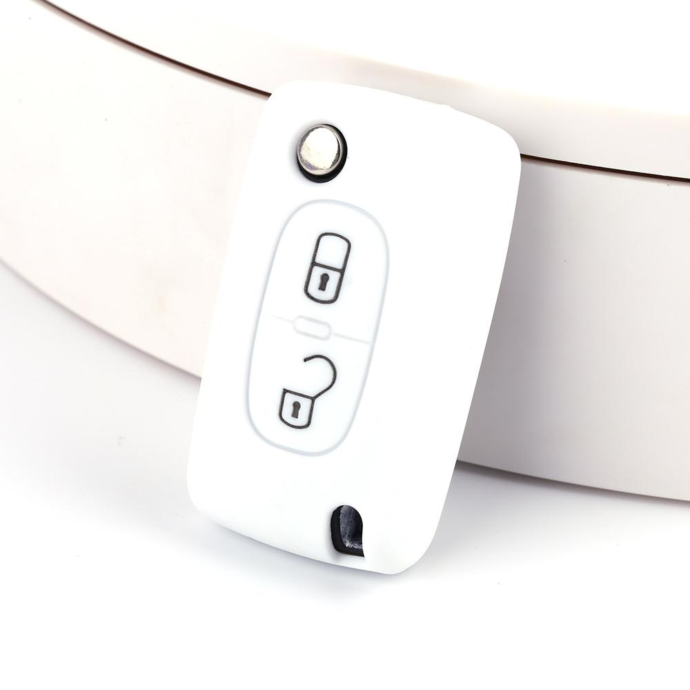 Silicone Car Key Cover for Peugeot 308 306 307 207 807 Citroen C2 C3 C5 C-Crosser C4 Picasso