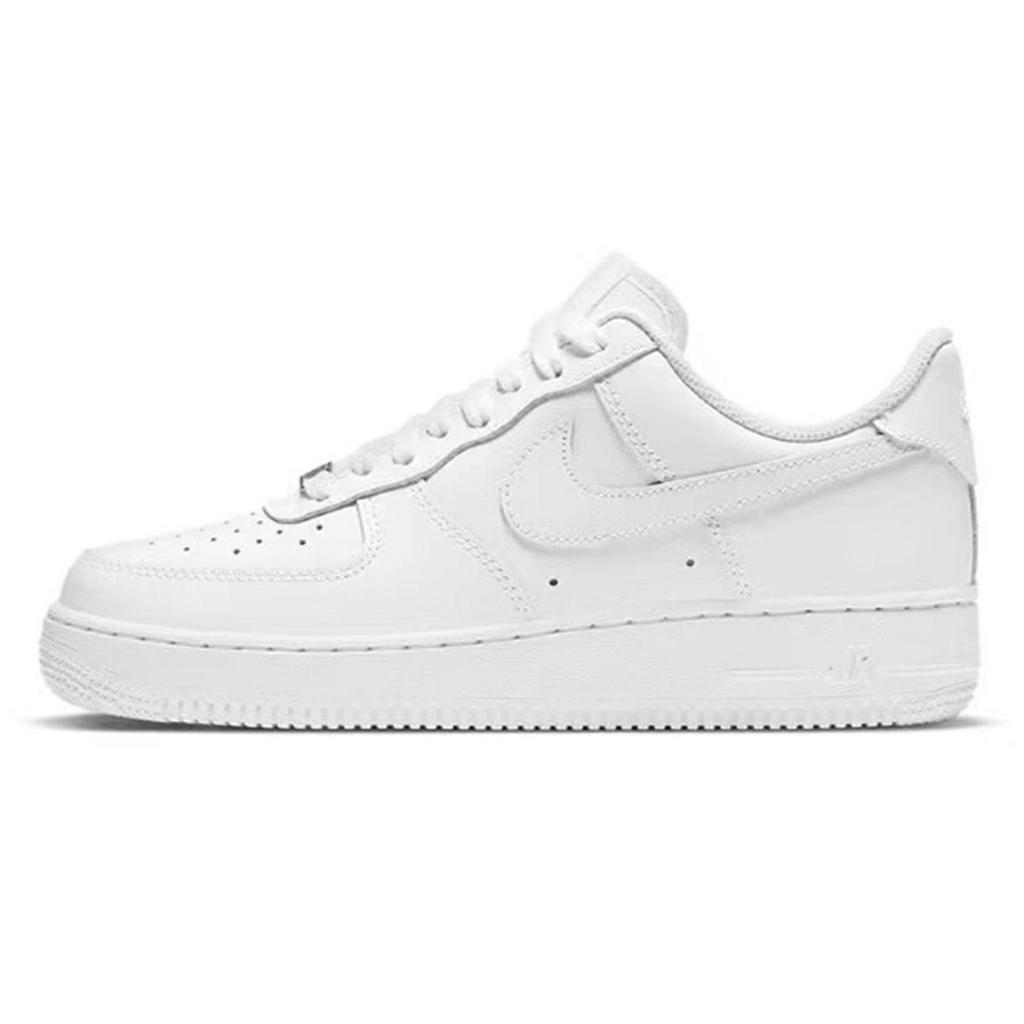 Nike Air Force 1 Slip Resistant Cushioning Low Top Skateboard Shoes Men's Black White CW2288-111(Team147-)