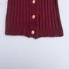 Versatile V-Neck Short-Sleeve Cable Knit Sweater for Women