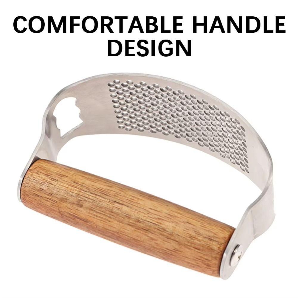 Knoblauchpresse aus Edelstahl Manuelle Knoblauchmühle Benutzerfreundlicher Knoblauchhacker Küchengebrauch