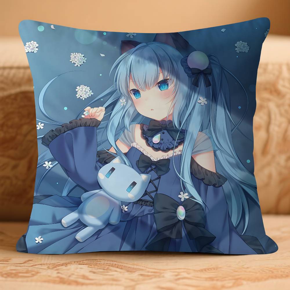 

Amashiro Natsuki Personalized Pillow Dust Cover Bedroom Kids Party Decoration Pillowcase Birthday Children Gift 16x16Inch