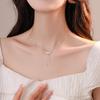 Hwajian Luxury Zircon Butterfly Tassel Necklace for Women - 2024 Elegant Clavicle Chain