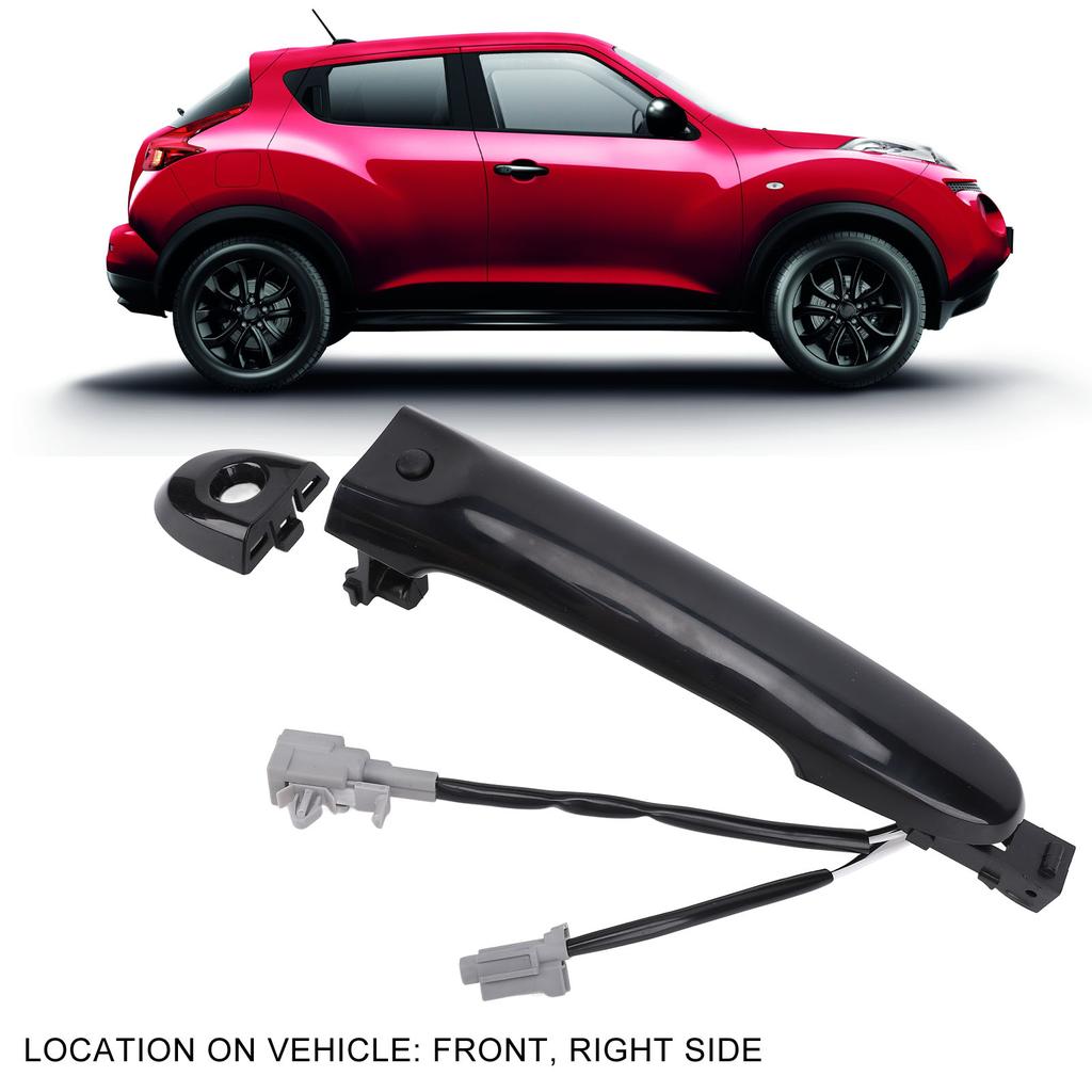Front Outside Door Handle with Keyless Entry 80640 1FE0B Right Side Exterior Door Handle for Juke F15 2010 To 2019 With Hole