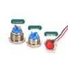 Waterproof LED Metal Indicator Light (6/8/12/16/22mm) with Wire Pin & Screw Foot for Power Equipment