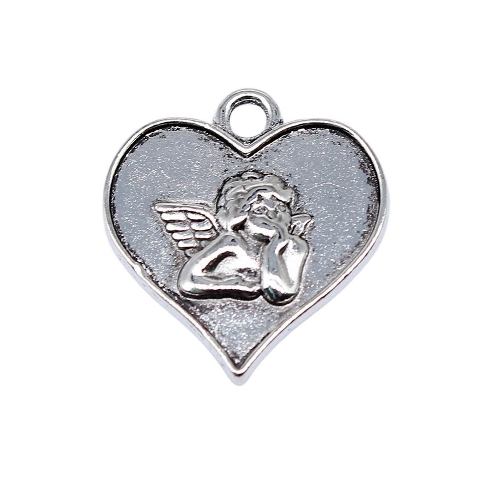 Angel Charms Alloy Fairy Pendants For Religious Holiday Jewelry Making