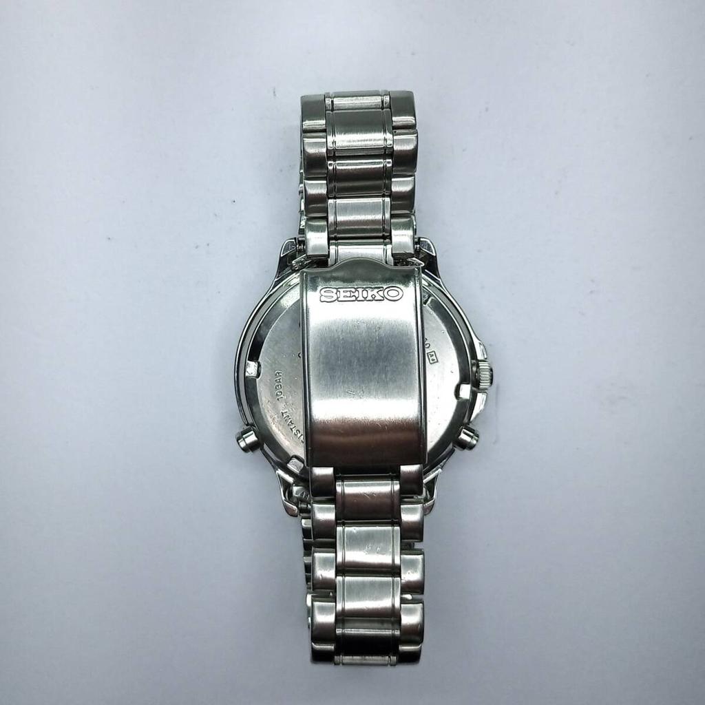 SEIKO Chronograph Daytime Running Pure Black Dial 7T27-6A50, Condition