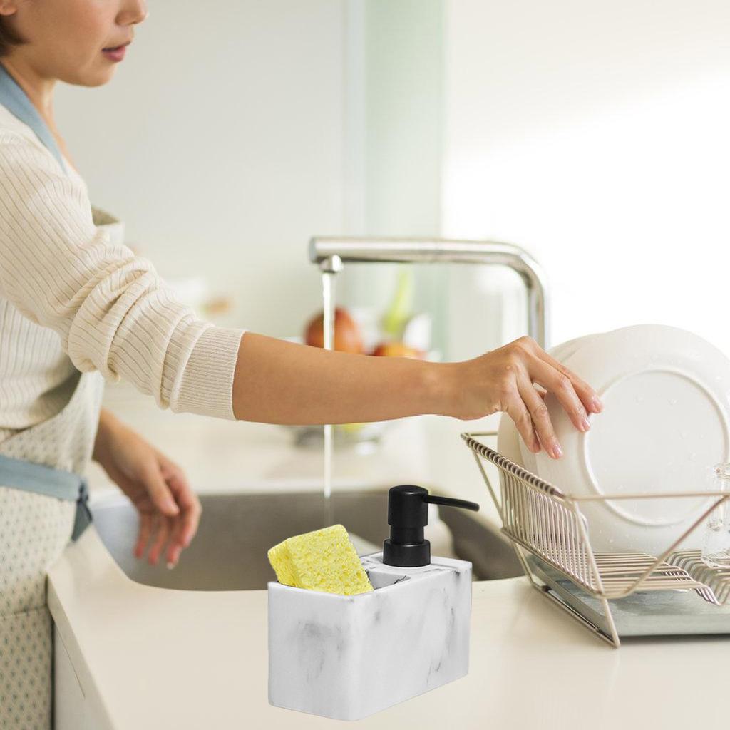 Kitchen Soap Dispenser for Home Use Easy to Clean Practical Household Kitchen Soap Pumps Elegant Soap Dispenser Resin