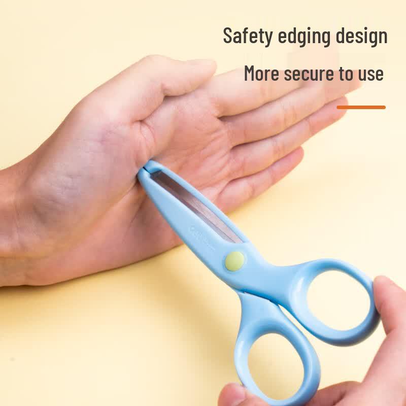Deli 6023 Student Safety Craft Scissors (2-Pack, Random Color)