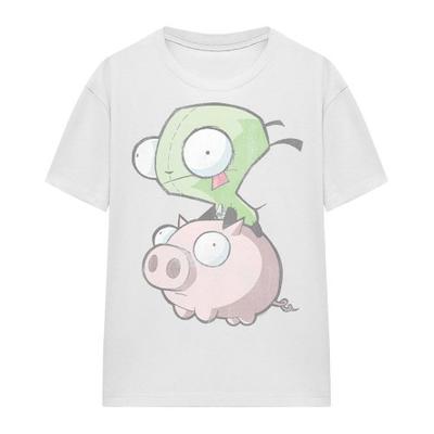 Invader Zim Unisex Vuxen Gir & Gris T-shirt