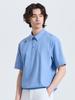 CHALLENGER Men'S Basic Sleeve Pocket Collared Short Sleeve Woven Top Medium Blue