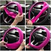 Pink Steering Wheel Cover: 13.5 to 15 Inches Stretchable Silicone Anti Skid Pink