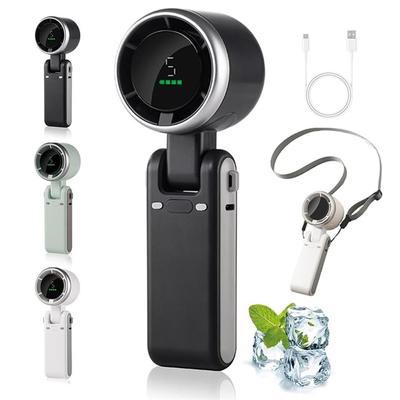 1Pc Portable Handheld Turbo Fan,Hand Folding High-Speed Turbine Fan