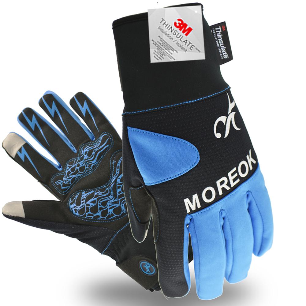 Thermal Gloves Full Finger 3M Thinsulate Winter Gloves Touch Screen Cycling Gloves Windproof Road Bike Cycling Gloves Men's